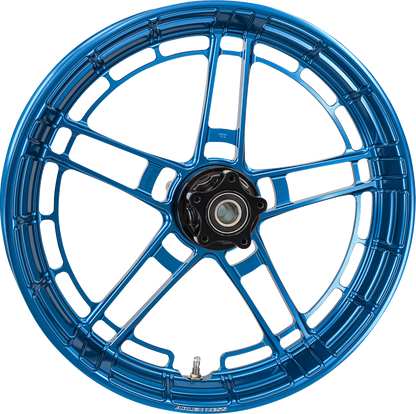 Arlen Ness Flatline Blue 21" x 3.5" Front Motorcycle Wheel for Harley Davidson
