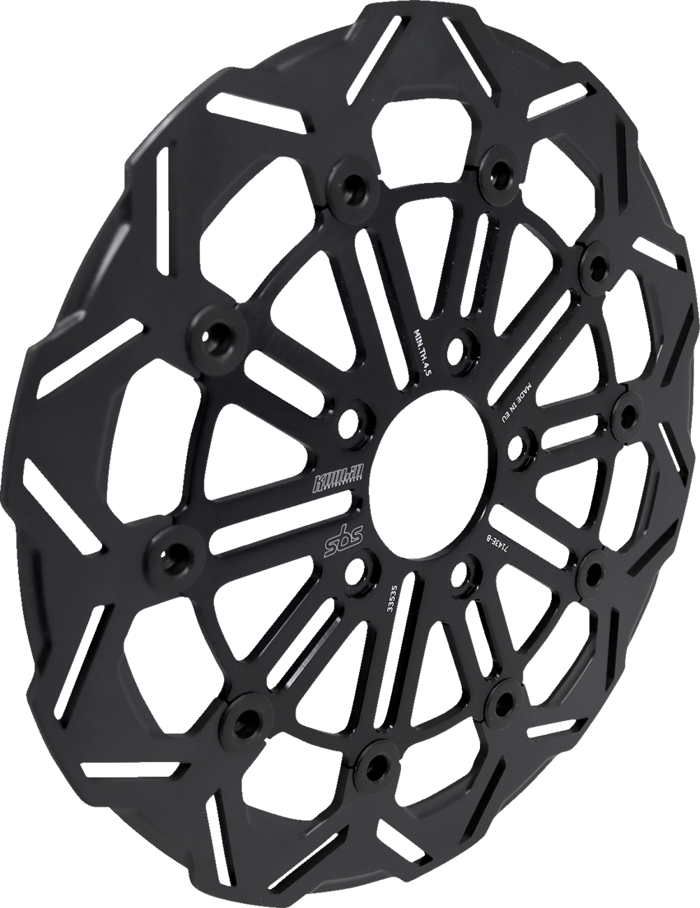 SBS by Kodlin Front 10 Soke Black Floating Brake Rotor for 18-25 Harley Softail