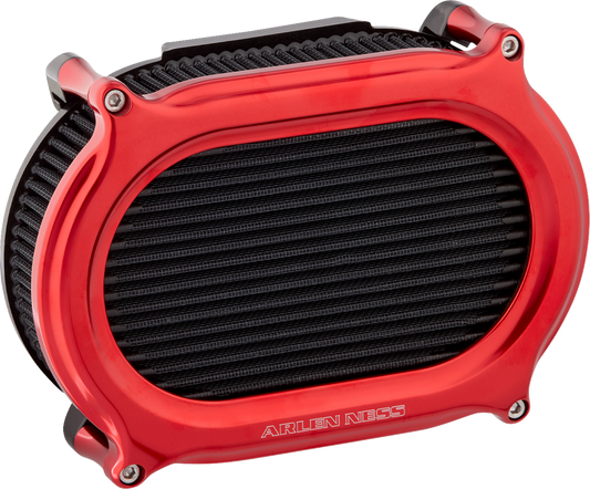 Arlen Ness Stage II Red Oval Air Filter Kit for 2017-2024 Harley Davidson