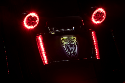 Ciro Rear Fender LED License Plate Frame for 2014-2024 Harley Road Glide King