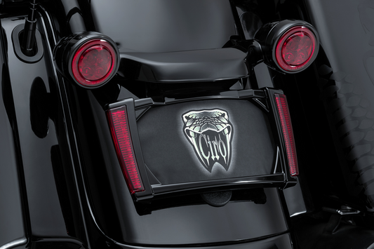 Ciro Rear Fender LED License Plate Frame for 2014-2024 Harley Road Glide King