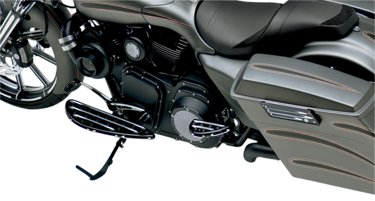 Arlen Ness Black Deep Cut Driver Floorboards 1980-24 Harley Touring 06-833