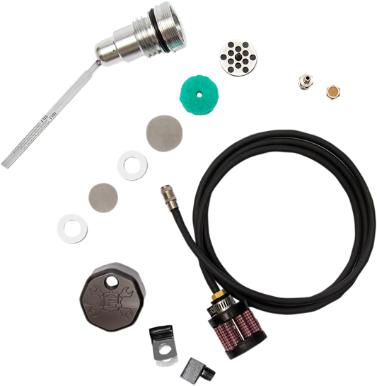 Feuling Black Vented Oil Dipstick fits 06-17 Harley Dyna Twin Cam