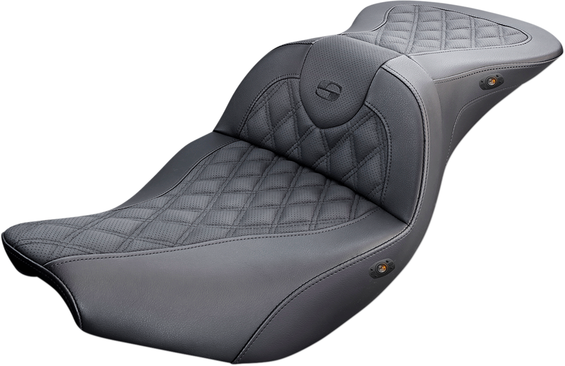 Saddlemen Roadsofa Lattice Heated Seat for 2014-2022 Indian Chief Roadmaster