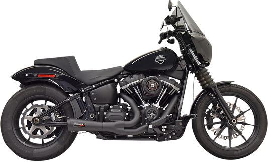 Bassani Ripper Road Rage Short 2-1 Black Exhaust 2018-2023 Harley Softail FXST