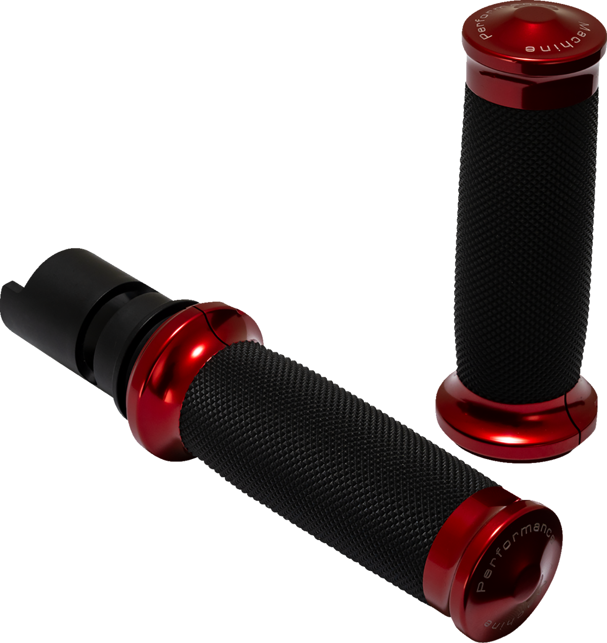 Performance Machine Contour Red Hand Grips for 2023-2025 Harley Touring Softail
