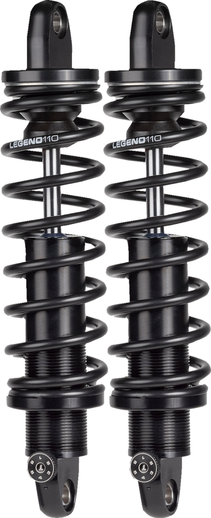 Legend Revo Black 13" Heavy Duty Rear Shocks 2009-2024 Harley Touring Trike FLRT