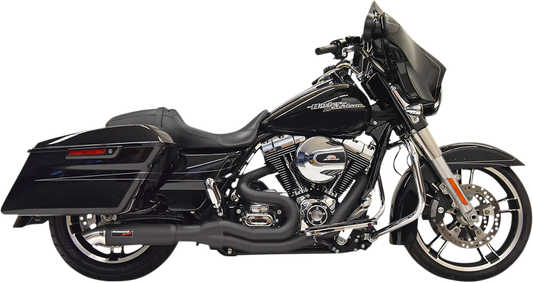 Bassani Road Rage II 2-1 Hot Rod Turnout Chrome Exhaust 2007-2016 Harley Touring