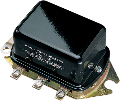 Drag Specialties Black Voltage Regulator 1965-1978 Harley Sportster FLH XLH XLT