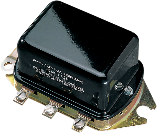 Drag Specialties Black Voltage Regulator 1965-1978 Harley Sportster FLH XLH XLT