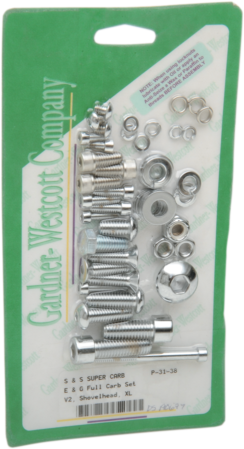 Gardner Westcott Carburetor Body Air Cleaner Socket Head Bolts S&S Super E & G