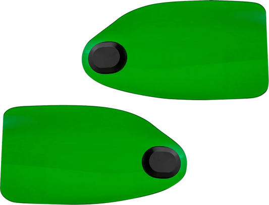 Klock Werks Flare Green Hand Guards fits 2002-2025 Harley Hydraulic Clutch