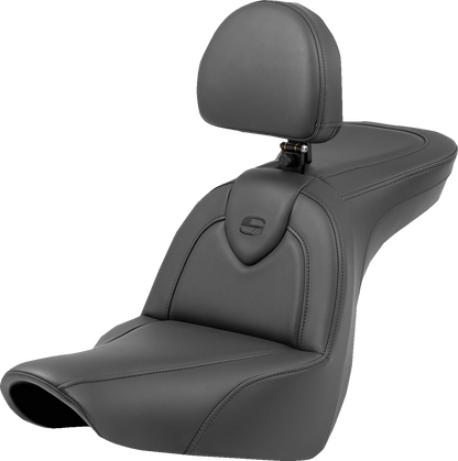Saddlemen Roadsofa Standard Reach Seat w Backrest for 2018-2023 Harley Low Rider