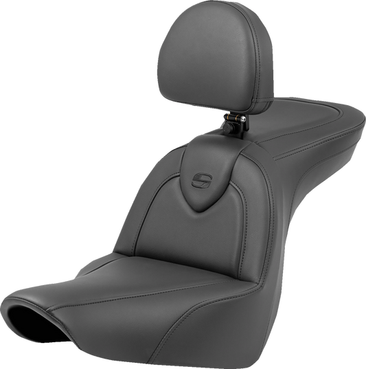 Saddlemen Roadsofa Standard Reach Seat w Backrest for 2018-2023 Harley Low Rider