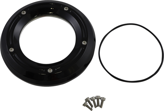 Trask Assault Black See Through Derby Cover 2018-24 Harley M8 Softail TM-0042BK