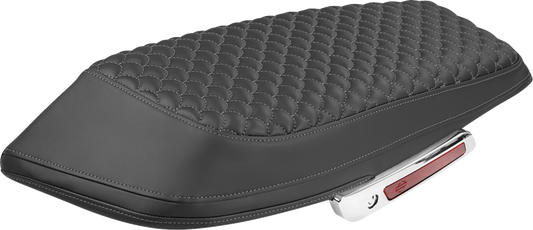 Saddlemen Gray Dragon Scale Saddlebag Lid Covers for 2023-2026 Harley Touring