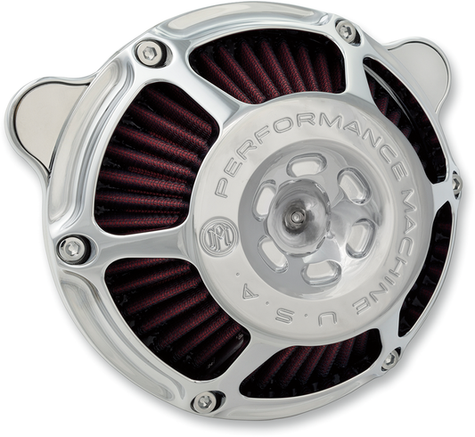 Performance Machine Max HP Chrome Air Filter Kit 93-17 Harley Softail Touring
