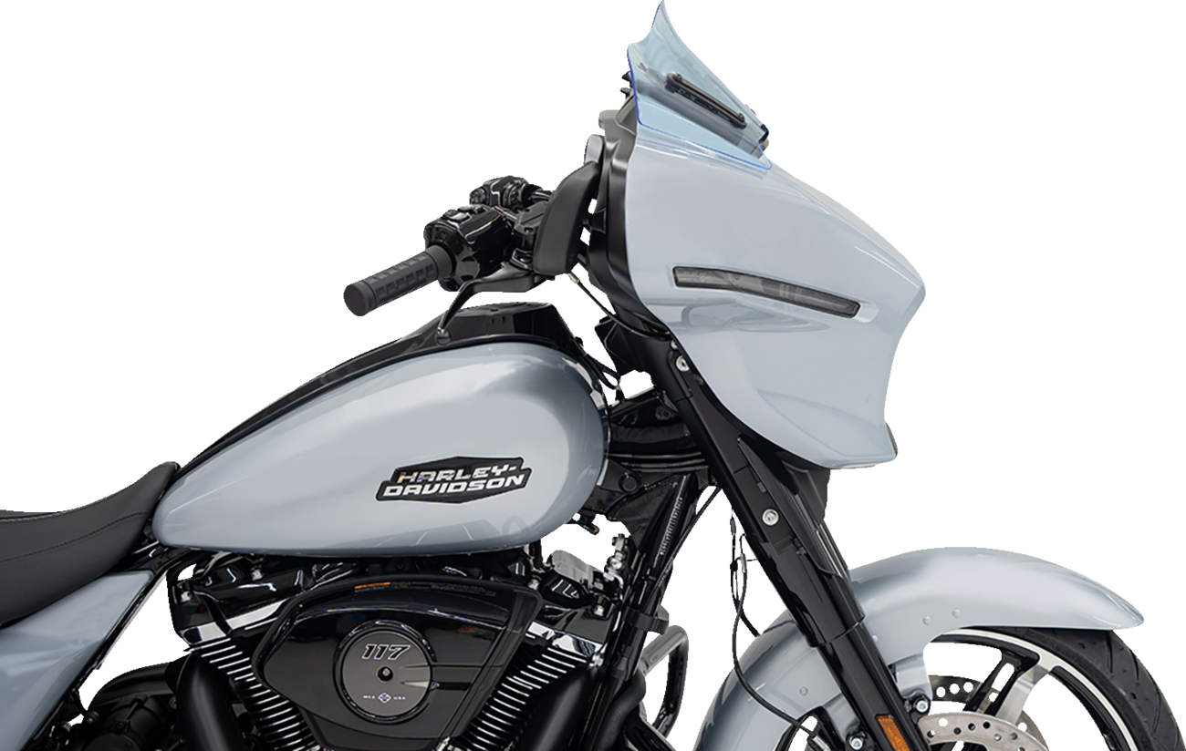 Klock Werks Kolor Flare 8" Blue Ice Windshield for 2023-2025 Harley Street Glide