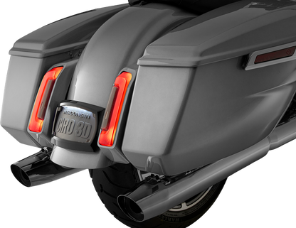 Ciro Curved LED Black License Plate Frame for 2023-2025 Harley Touring M8 40520
