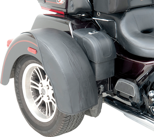 Saddlemen Rear Motorcycle Tattoo Fender Bra Set 2009-2019 Harley Touring Trike