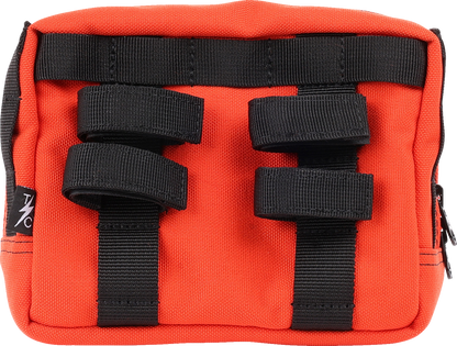 Thrashin Supply Orange Motorcycle Handlebar Storage Bag Harley Davidson THB-0025