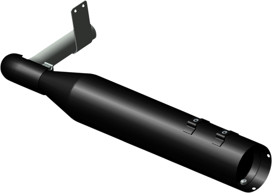 Khrome Werks Sidekick Black Ghost Pipe for 2009-2024 Harley Touring Models FLHX