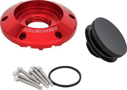 Arlen Ness Red Pop Up Gas Fuel Cap fits 2023-2026 Harley Street Road Glide M8