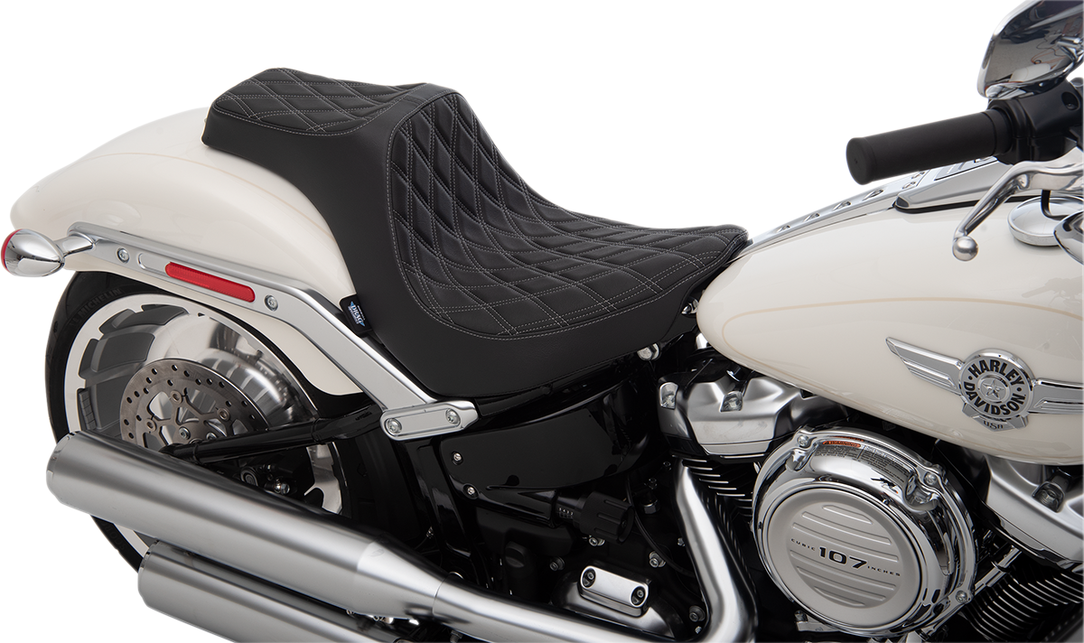 Drag Specialties Predator III Seat fits 2018-23 Harley Softail Fat Boy 114 FLFBS