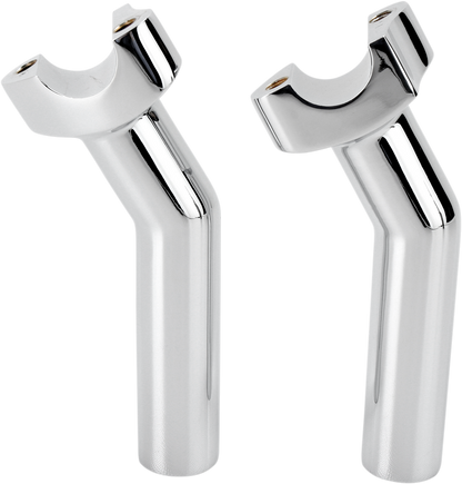 Drag Specialties Chrome 1" Handlebar 5.5" Pullback Risers for Harley Davidson