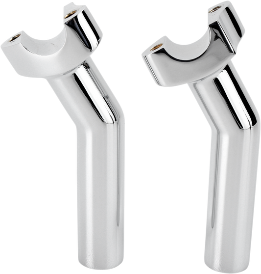 Drag Specialties Chrome 1" Handlebar 5.5" Pullback Risers for Harley Davidson
