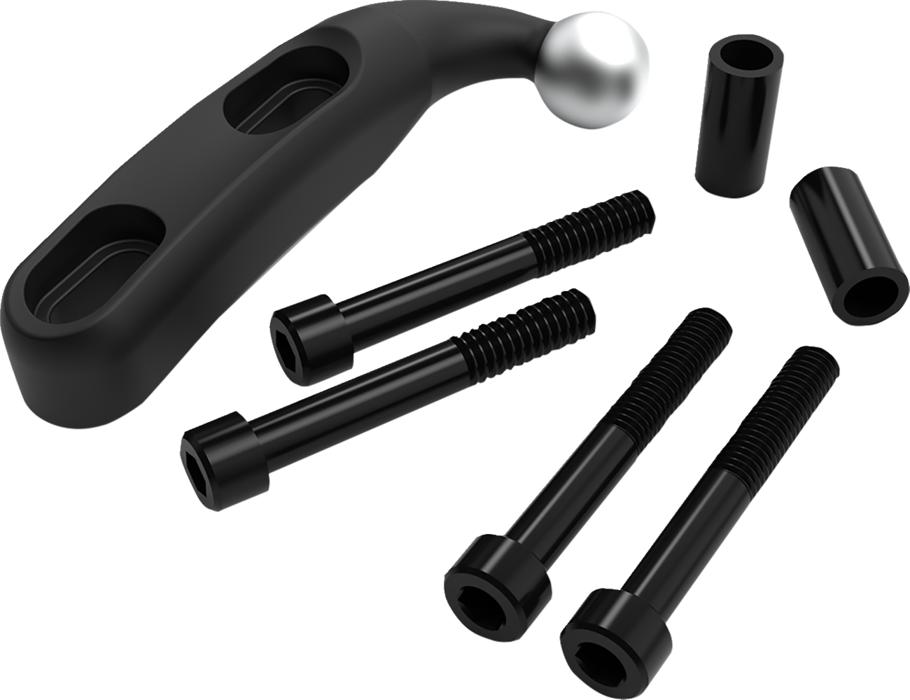 Ciro Gen 2 Black Perch Handlebar Phone Mount Kit for 1996-2025 Harley Indian