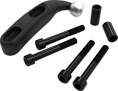 Ciro Gen 2 Black Perch Handlebar Phone Mount Kit for 1996-2025 Harley Indian