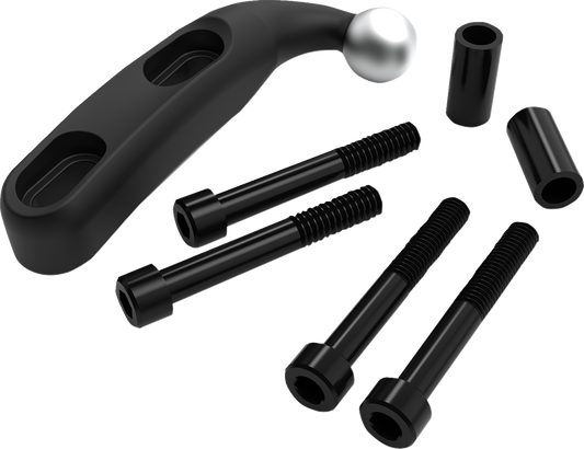 Ciro Gen 2 Black Perch Handlebar Phone Mount Kit for 1996-2025 Harley Indian