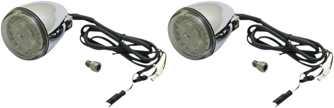 Custom Dynamics Chrome Probeam Front LED Turn Signal Kit 2014-2023 Indian Chief