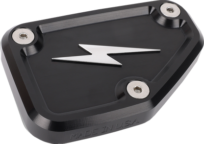 Thrashin Black Front Brake Master Cylinder Cover for 2024 Street Road Glide