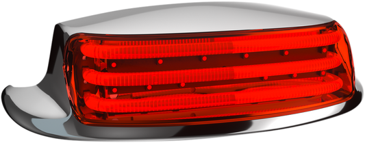 Custom Dynamics Chrome Red Lens Rear Fender Tip Light 2009-2019 Harley Touring
