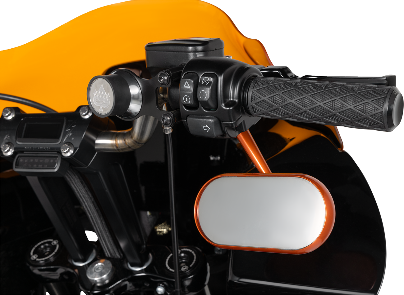 Arlen Ness Diamond TBW Black 1" Handlebar Hand Grips 2008-2024 Harley Models