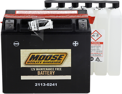 Moose YTX20HL-BS Maintenance Free Battery 1996-2016 Can-Am Polaris Yamaha Honda
