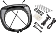 Ciro Fang Black LED Headlight Bezel for 2019-2024 Indian Chieftain Elite 46206