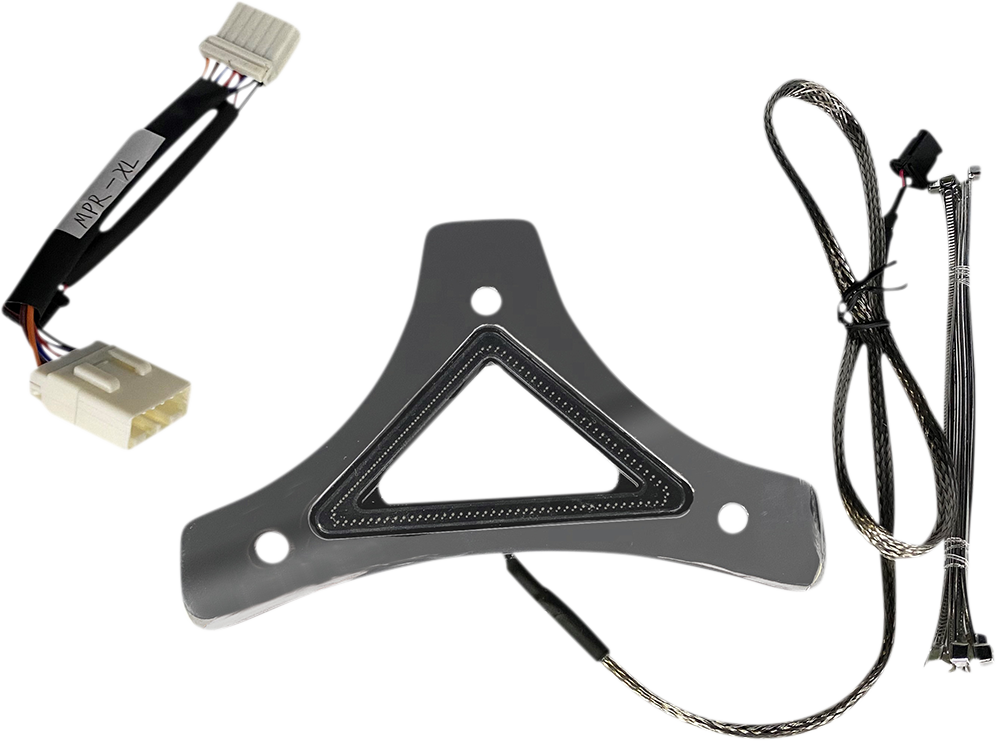 Custom Dynamics Chrome LED Backrest Brake Light 2004-2013 Harley Sportster Models