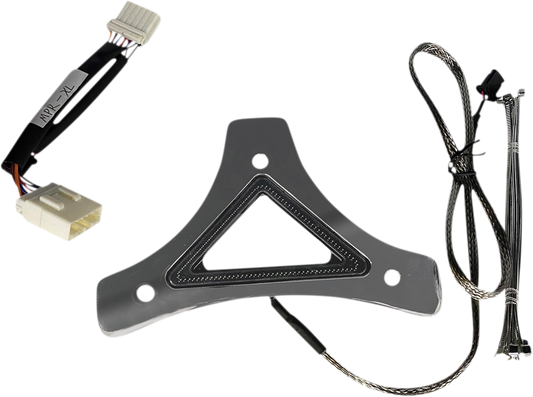 Custom Dynamics Chrome LED Backrest Brake Light 2004-2013 Harley Sportster Models