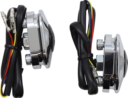 Kodlin Chrome Antenna Grommet Lights for 2006-2023 Harley Street Road Glide FLTR