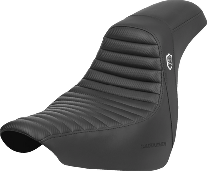 Saddlemen SDC Pro Series Tuck n Roll Carbon Gel Seat 2018-2026 Harley Low Rider