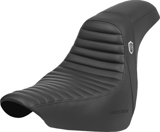 Saddlemen SDC Pro Series Tuck n Roll Carbon Gel Seat 2018-2025 Harley FXLR FLSB