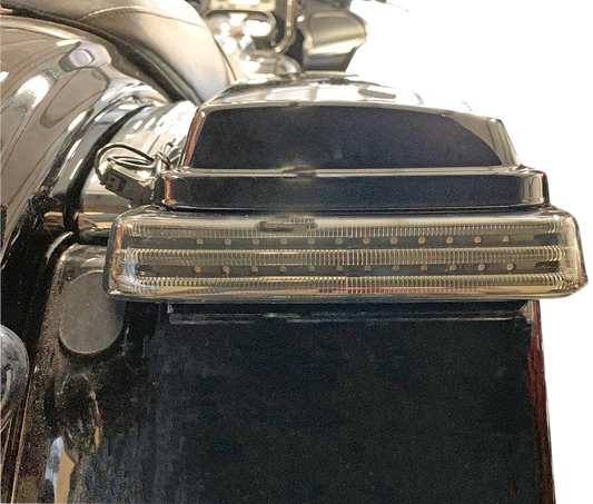 Custom Dynamics Black Smoke LED Saddlebag Lights 2010-2013 Harley CVO Touring