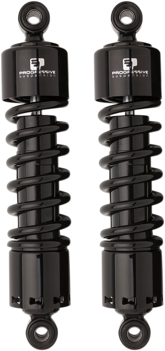 Progressive 412 Black 12" Standard Rear Shocks fits 1991-2017 Harley Dyna FXDF
