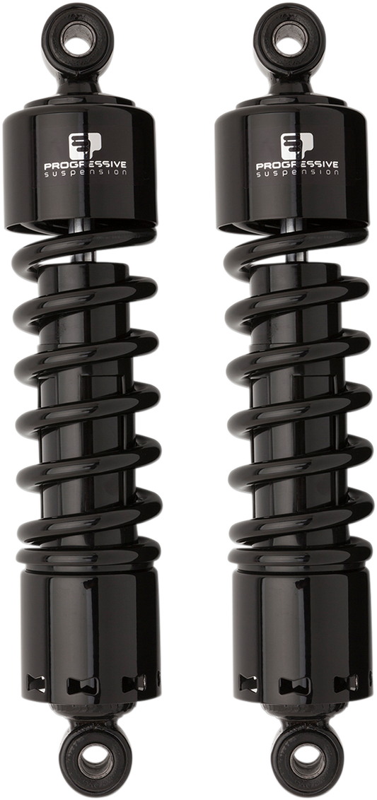 Progressive 412 Black 12" Standard Rear Shocks fits 1991-2017 Harley Dyna FXDF