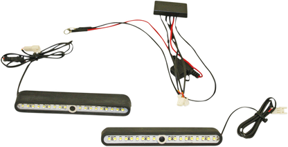 Custom Dynamics LED Black Interior Hard Saddlebag Light kit For Harley Davidson