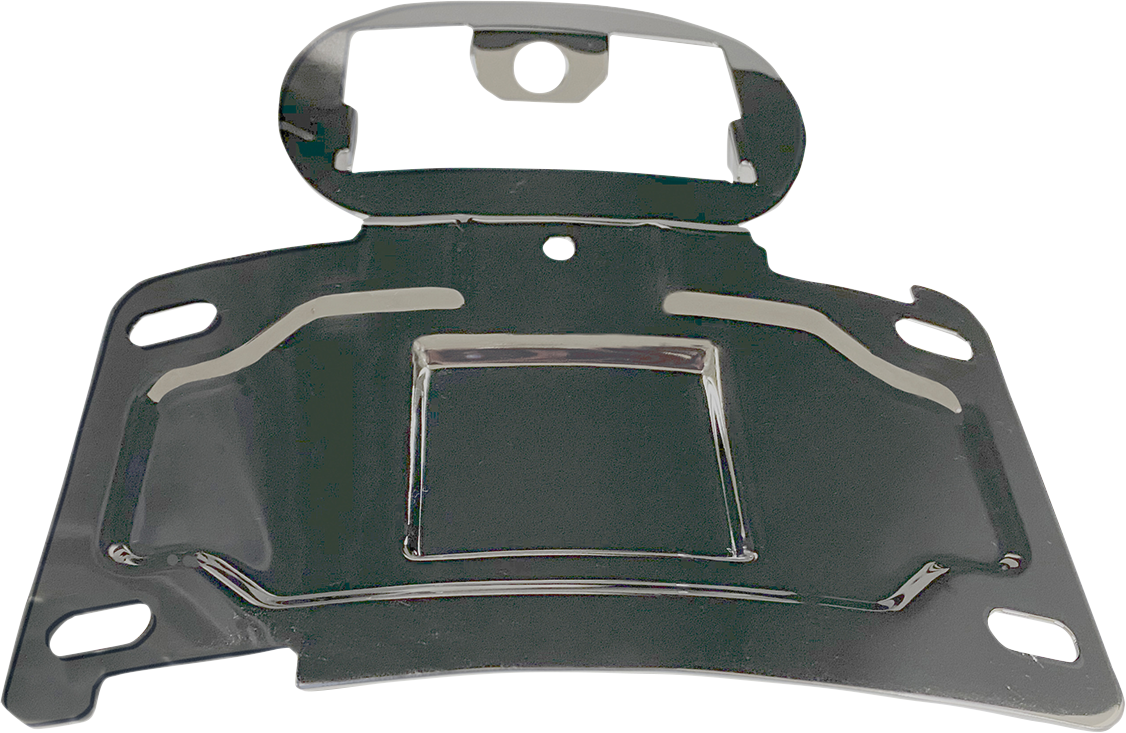 Custom Dynamics Chrome license Plate Relocation Mount 2014-2024 Harley Touring