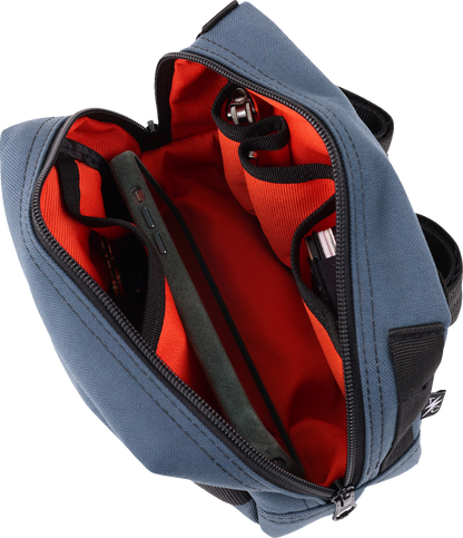 Thrashin Supply Blue Motorcycle Handlebar Storage Bag Harley Davidson THB-0023